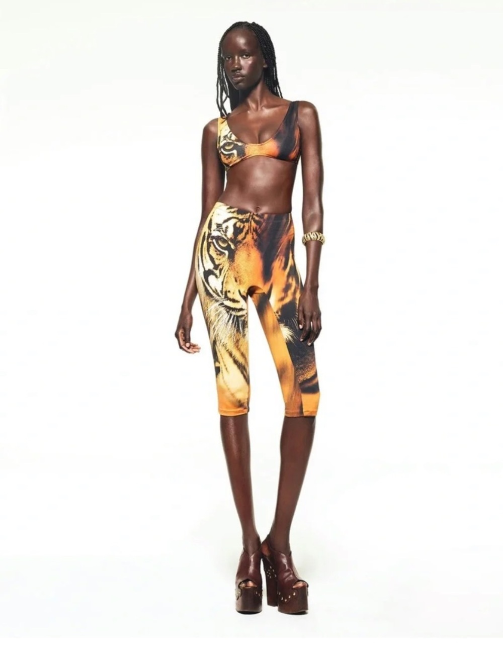 ROBERTO CAVALLI X SKIMS CAPRI LIMITED EDITION: TIGER FACE PRINT XL